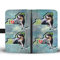 Australian Shepherd Dog Print Wallet Case-Free Shipping-NY State - Deruj.com