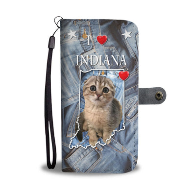 Cute Scottish Fold Cat Print Wallet Case-Free Shipping-IN State - Deruj.com