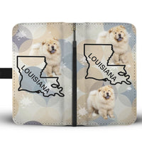 Chow Chow Dog Print Wallet Case-Free Shipping-LA State - Deruj.com