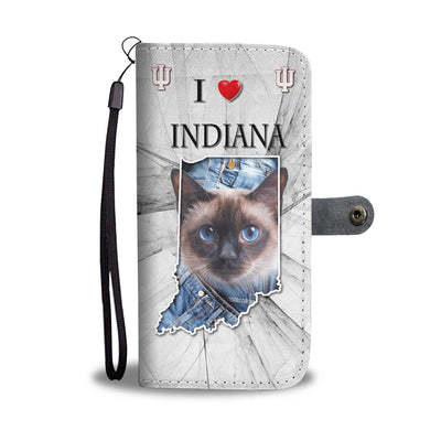 Siamese Cat Print Wallet Case Print-Free Shipping-IN State - Deruj.com
