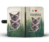 Lovely Siamese Cat Print Wallet Case Print-Free Shipping-IN State - Deruj.com