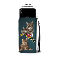 Manx Cat Print Wallet Case-Free Shipping-MD State - Deruj.com