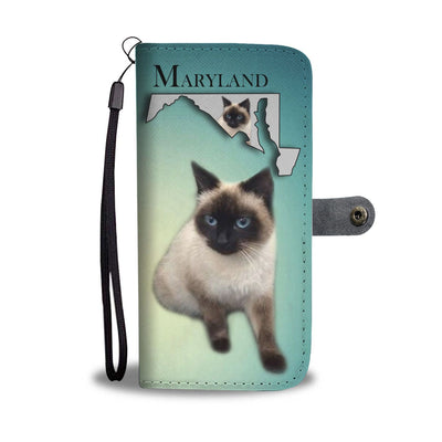 Balinese Cat Print Wallet Case-Free Shipping-MD State - Deruj.com