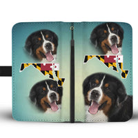 Bernese Mountain Dog Print Wallet Case-Free Shipping-MD State - Deruj.com