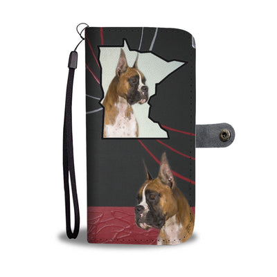 Amazing Boxer Dog Print Wallet Case-Free Shipping-MN State - Deruj.com