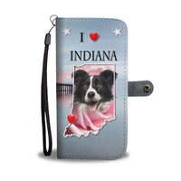 Border Collie Print Wallet Case-Free Shipping-IN State - Deruj.com