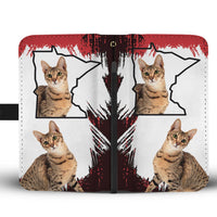 Amazing Savannah cat Print Wallet Case-Free Shipping-MN State - Deruj.com