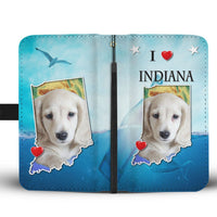Cute Dachshund Dog Print Wallet Case-Free Shipping-IN State - Deruj.com
