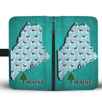 Alaskan Malamute Dog Pattern Print Wallet Case-Free Shipping-ME State - Deruj.com