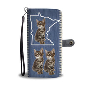 Manx Cat Print Wallet Case-Free Shipping-MN State - Deruj.com