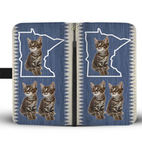 Manx Cat Print Wallet Case-Free Shipping-MN State - Deruj.com