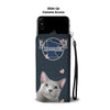 Russian Blue Cat Print Wallet Case-Free Shipping-MN State - Deruj.com
