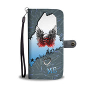 Gun And Skull Print Limited Edition Wallet Case-Free Shipping-ME State - Deruj.com