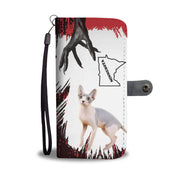 Sphynx Cat Print Wallet Case-Free Shipping-MN State - Deruj.com