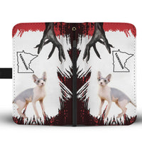 Sphynx Cat Print Wallet Case-Free Shipping-MN State - Deruj.com