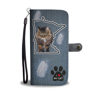 Norwegian Forest cat Print Wallet Case-Free Shipping-MN State - Deruj.com