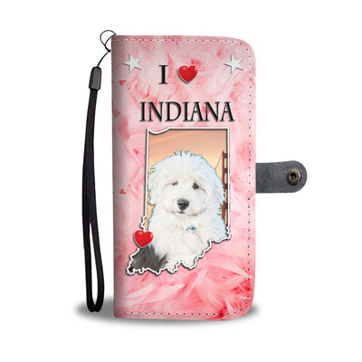 Cute Old English Sheepdog Print Wallet Case-Free Shipping-IN State - Deruj.com