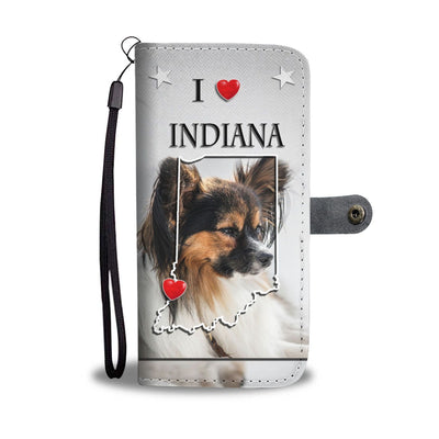 Cute Papillon Dog Print Wallet Case-Free Shipping-IN State - Deruj.com
