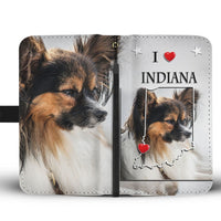 Cute Papillon Dog Print Wallet Case-Free Shipping-IN State - Deruj.com