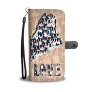 Border Collie In Lots Print Wallet Case-Free Shipping-ME State - Deruj.com