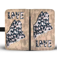 Border Collie In Lots Print Wallet Case-Free Shipping-ME State - Deruj.com
