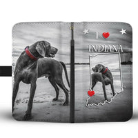 Weimaraner Dog Print Wallet Case-Free Shipping-IN State - Deruj.com