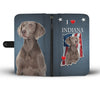 Lovely Weimaraner Print Wallet Case-Free Shipping-IN State - Deruj.com