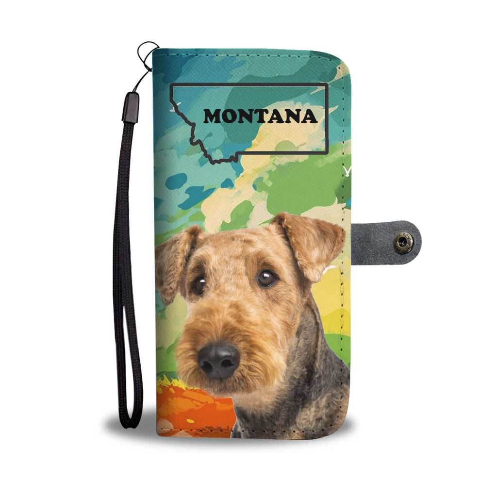 Airedale Terrier Print Wallet Case-Free Shipping-MT State - Deruj.com