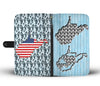 Cute Boston Terrier Dog Pattern Print Wallet Case-Free Shipping-WV State - Deruj.com