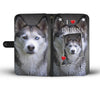 Cute Siberian Husky Print Wallet Case-Free Shipping-IN State - Deruj.com