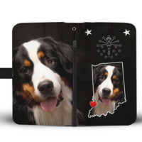 Cute Bernese Mountain Dog Print Wallet Case-Free Shipping-IN State - Deruj.com