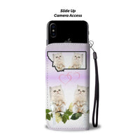 Persian Cat Print Wallet Case-Free Shipping-MT State - Deruj.com