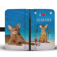 Abyssinian Cat Print Wallet Case-Free Shipping-AL State - Deruj.com