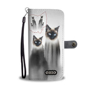 Siamese cat Print Wallet Case-Free Shipping-OH State - Deruj.com
