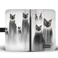 Siamese cat Print Wallet Case-Free Shipping-OH State - Deruj.com