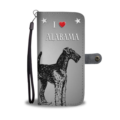 Airedale Terrier Sketch Print Wallet Case-Free Shipping-AL State - Deruj.com