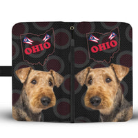 Airedale Terrier Print Wallet Case-Free Shipping-OH State - Deruj.com