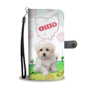 Cute Maltese Dog Print Wallet Case-Free Shipping-OH State - Deruj.com