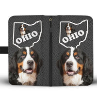 Bernese Mountain Dog Print Wallet Case-Free Shipping-OH State - Deruj.com