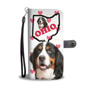 Amazing Bernese Mountain Dog Print Wallet Case-Free Shipping-OH State - Deruj.com