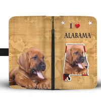 Bloodhound Print Wallet Case-Free Shipping-AL State - Deruj.com