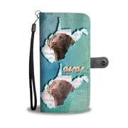 Chocolate Labrador Print Wallet Case-Free Shipping-WV State - Deruj.com