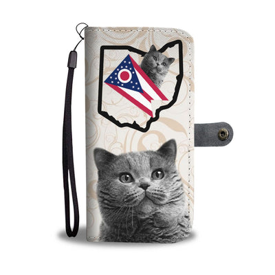British Shorthair Cat Print Wallet Case-Free Shipping-OH State - Deruj.com