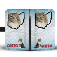 Norwegian Forest Cat Print Wallet Case-Free Shipping-OH State - Deruj.com