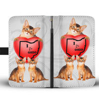 Abyssinian Cat Print Wallet Case-Free Shipping-OH State - Deruj.com