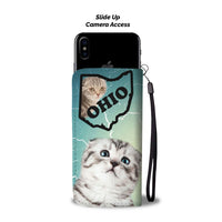 Scottish Fold Cat Print Wallet Case-Free Shipping-OH State - Deruj.com