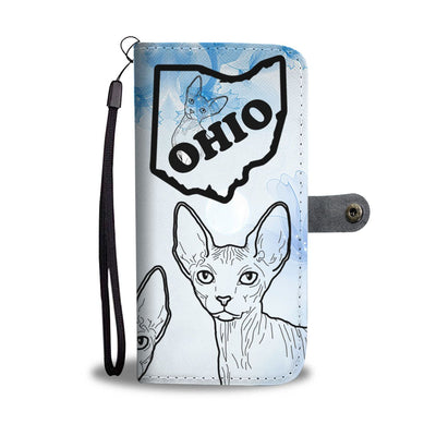 Sphynx cat Print Wallet Case-Free Shipping-OH State - Deruj.com
