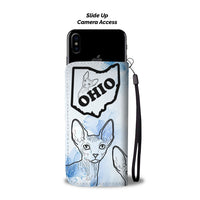 Sphynx cat Print Wallet Case-Free Shipping-OH State - Deruj.com
