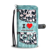 Border Collie Dog In Lots Print Wallet Case-Free Shipping-OK State - Deruj.com