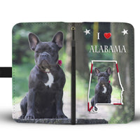 Cute French Bulldog Print Wallet Case-Free Shipping-AL State - Deruj.com